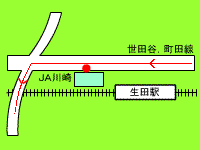 明大・生田線バス路線図